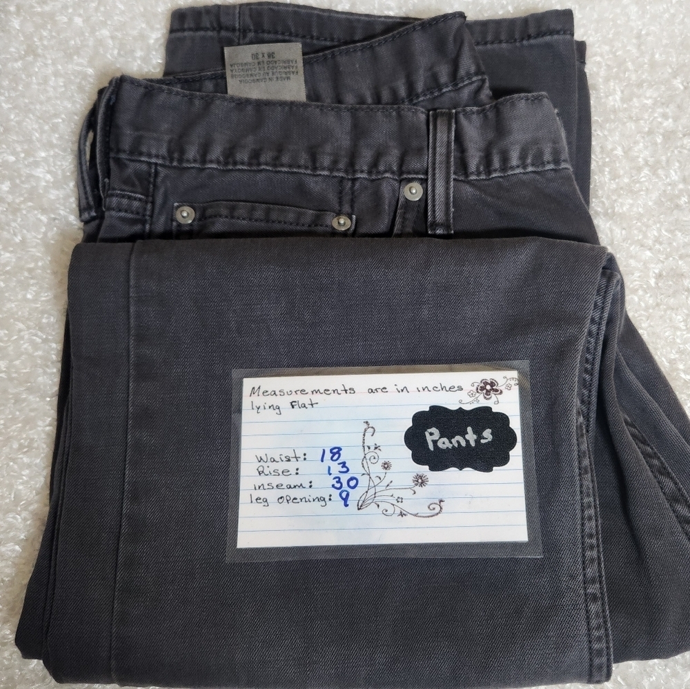 Vintage 514 Levi's Gray Relaxed Fit Jeans Straight Leg 100% Cotton - Picture 9 of 10